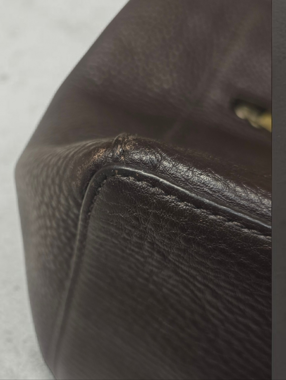 Via Spiga Leather Chocolste Brown Tote Shoulder Bag Purse - Picture 4 of 11